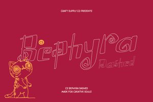 Related font CS Bephyra Dashed