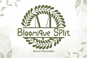 Related font Bloomique Split