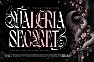 Related font Valeria Secret