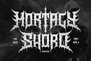 Related font Mortaly Sword