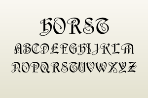 Related font Horst