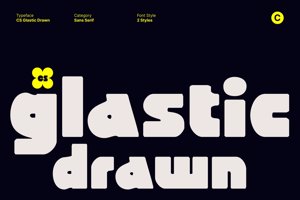 Related font CS Glastic Drawn