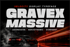 Related font Gravex Massive
