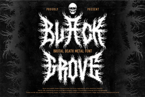 Related font Black Grove