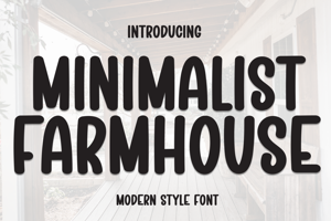 Related font Minimalist Farmhouse