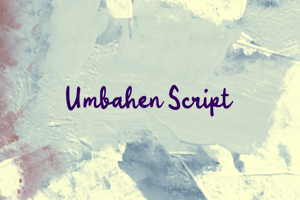 Related font u Umbahen Script