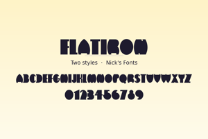 Related font Flatiron