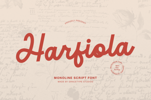Related font Harfiola
