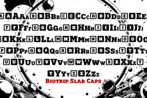 Related font Biotrip Serif Caps