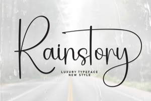 Related font Rainstory