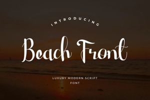 Related font Beach Front Romantic Feminine F
