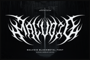 Related font Malvoid