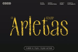 Related font CS Arletas Stamp