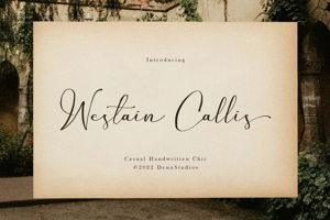 Related font Westain Callis