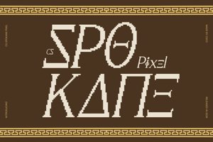 Related font CS Spokane Pixel
