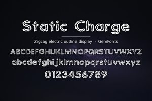 Related font Static Charge