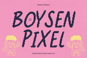 Related font CS Boysen Pixel