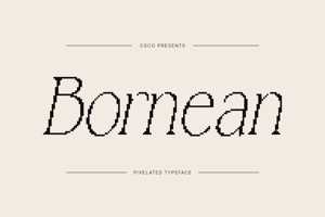 Related font Bornean Pixel