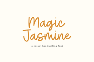 Related font Magic Jasmine