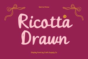 Related font CS Ricotta Drawn