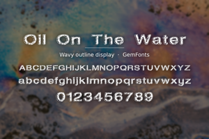 Related font Oil On The Water