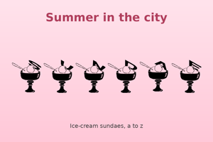 Related font Summer in the city