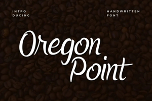 Related font Oregon Point Calligraphy Cursiv