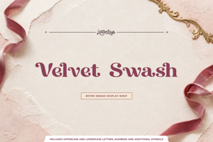 Related font Velvet Swash