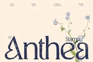 Related font CS Anthea Stamp