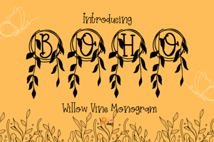 Related font Willow Vine Monogram