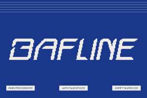 Related font Bafline Pixel