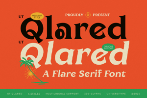 Related font UT Qlared