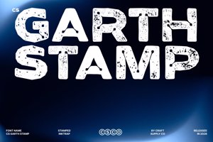 Related font CS Garth Stamp