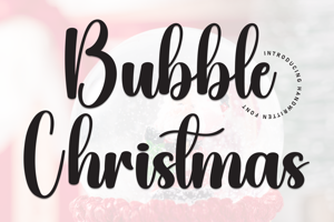 Related font Bubble Christmas