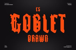 Related font CS Goblet Drawn