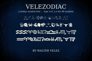 Related font Velezodiac