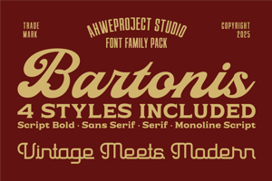 Related font Bartonis One
