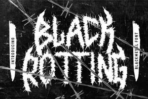Related font Black Rotting