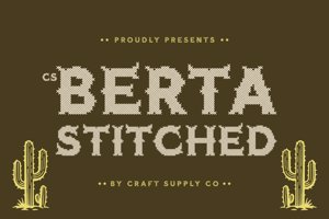 Related font CS Berta Stitched
