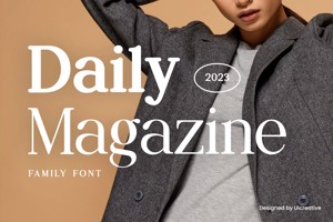 Related font Daily Magazine