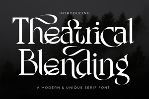 Related font Theatrical Blending