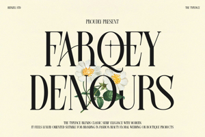 Related font Farqey Denours