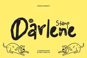 Related font CS Darlene Stamp