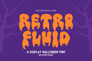 Related font Retro Fluid