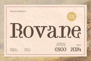 Related font CS Rovane