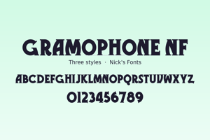 Related font Gramophone NF