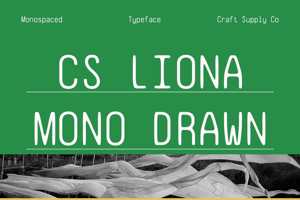 Related font CS Liona Mono Drawn