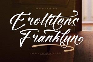 Related font Erollitens Franklyn