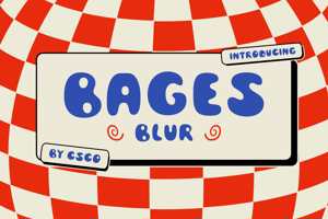 Related font Bages Blur