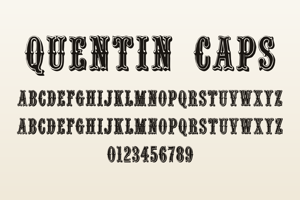 Related font Quentin Caps